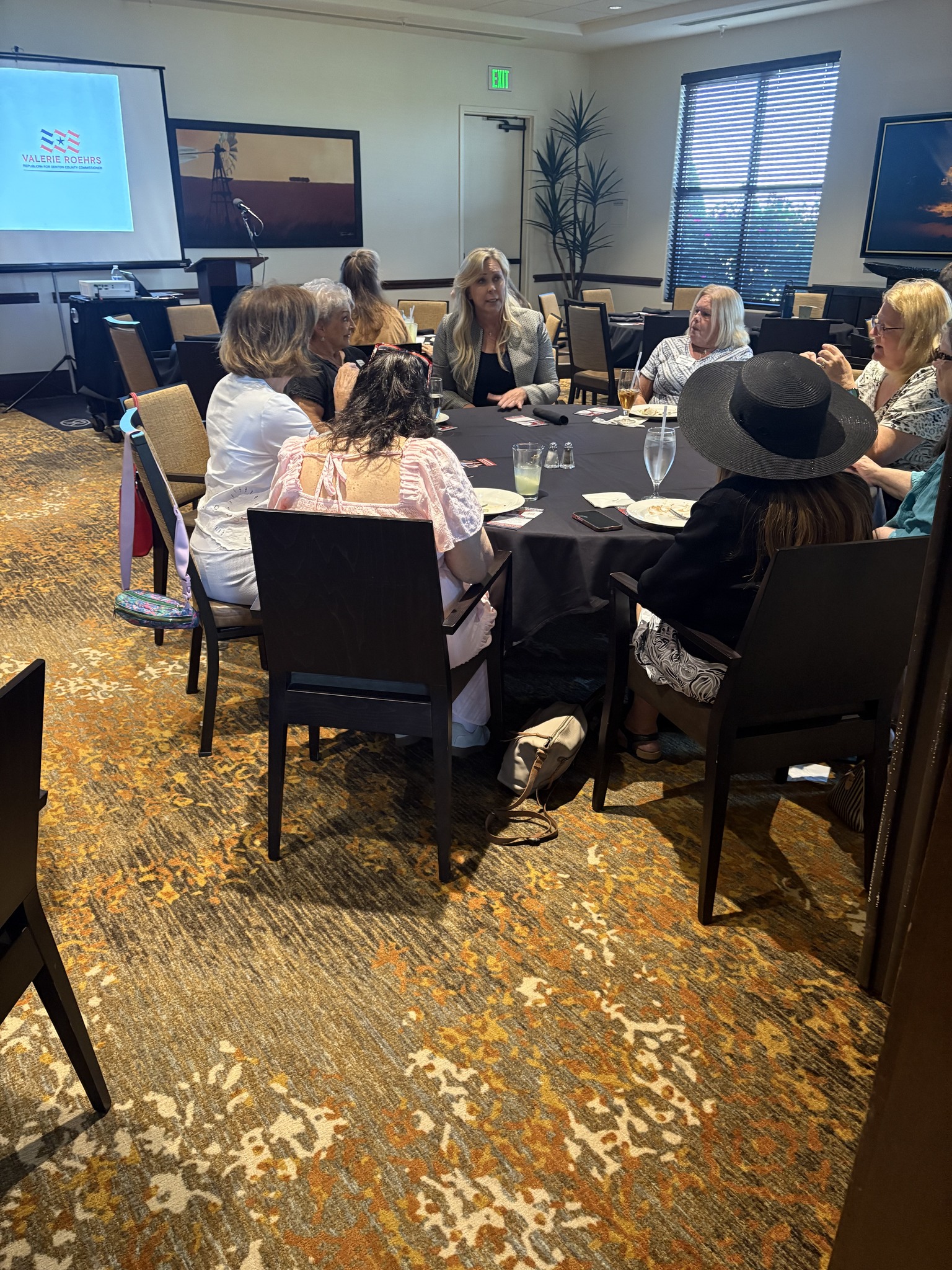 Valerie Roehrs campaigning in Denton County Precinct 4 - event 6